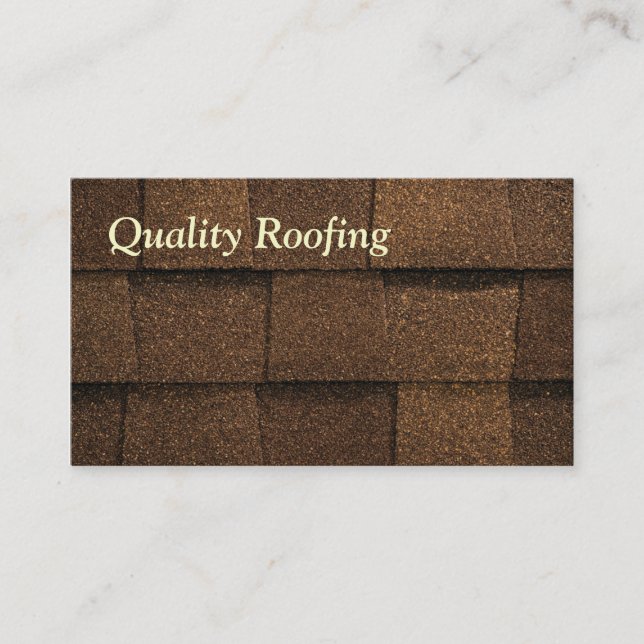 Roofing Shingle Business Card (Front)