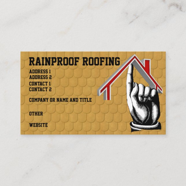 Roofing Shingles Business Card (Front)