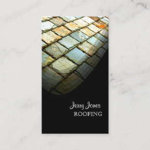 Roofing, Slate Tiles Roof, Photo Business Card