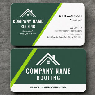 Roofing Solar Business Card