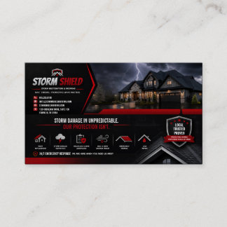 Roofing & Storm Restoration Business Card