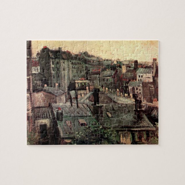 Roofs and Backs of Houses by Vincent van Gogh Jigsaw Puzzle (Horizontal)