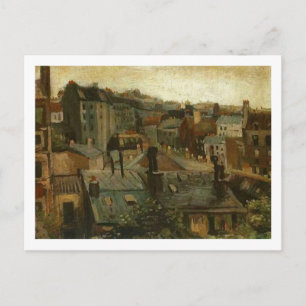 Roofs and Backs of Houses, Van Gogh Fine Art Postcard