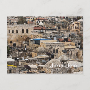Roofs of Jerusalem Postcard