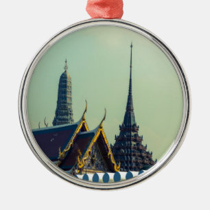 Roofs of the Grand Palace in Bangkok Thailand Metal Tree Decoration