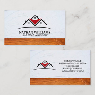 Rooftop Houses   Real Estate   Building Business Card