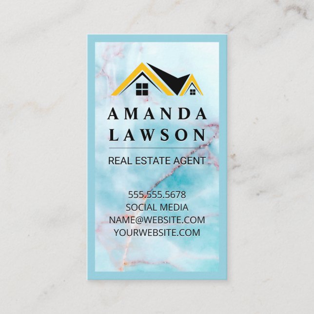 Rooftop Icon |  Ocean Granite Appointment Card (Front)