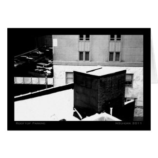Rooftop Parking Urban Winter Landscape