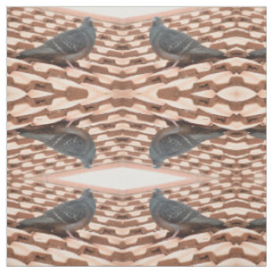 Rooftop Pigeon Patterned Animal Craft Fabric