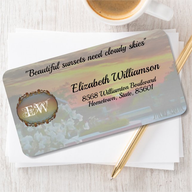 Rooftop Sunset 2295 Address Label (Creator Uploaded)