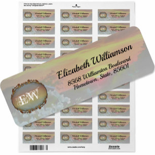 Rooftop Sunset 2295 Address Label