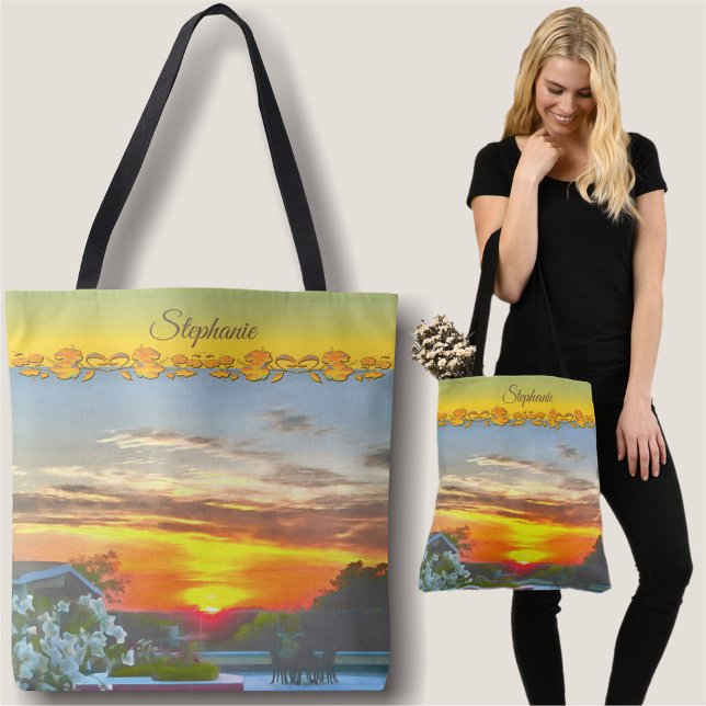 Rooftop Sunset 2295 Tote Bag (Creator Uploaded)