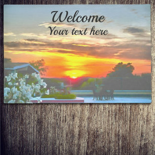 Rooftop Sunset Welcome 2295 Doormat