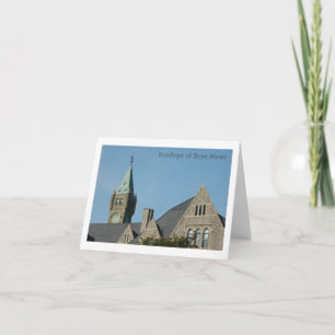 Rooftops of Bryn Mawr Taylor Hall Note Card