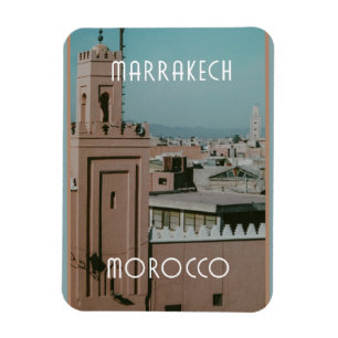 Rooftops of Marrakech, Morocco Magnet