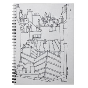 Rooftops of Paris, France Notebook