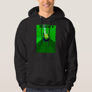 Roofy hoodie black with green logo