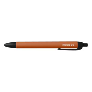 Rooibos red brown colour name black ink pen