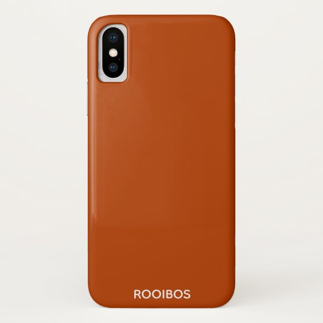 Rooibos red brown colour name Case-Mate iPhone case (Back)