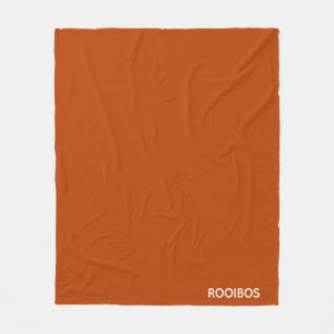 Rooibos red brown colour name fleece blanket