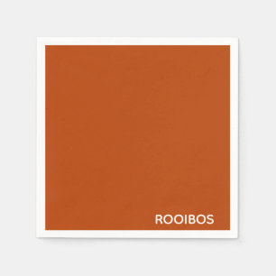 Rooibos red brown colour name napkin