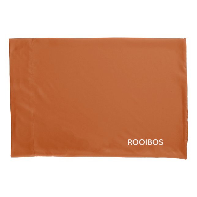 Rooibos red brown colour name pillowcase (Front)