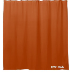 Rooibos red brown colour name shower curtain