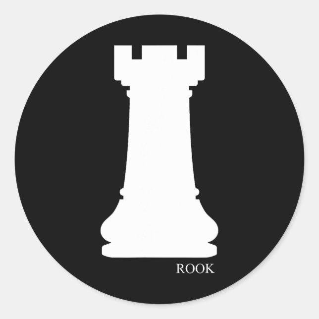 Rook Chess Piece Group Costume Chess Club Chess Bo Classic Round Sticker (Front)
