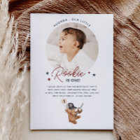 Rookie 1st Birthday Bear - Photo