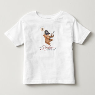Rookie 1st Birthday Bear Toddler T-Shirt
