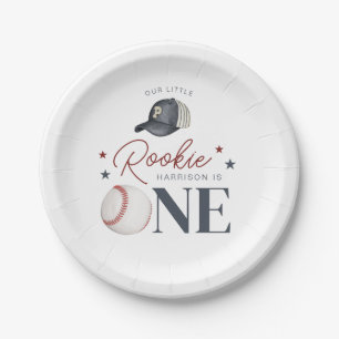 Rookie 1st Birthday - One Paper Plate