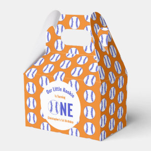 Rookie Baseball 1st Birthday Favour Box