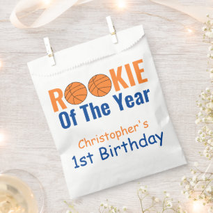 Rookie Basketball 1st Birthday Favour Bags