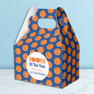Rookie Basketball 1st Birthday Favour Box