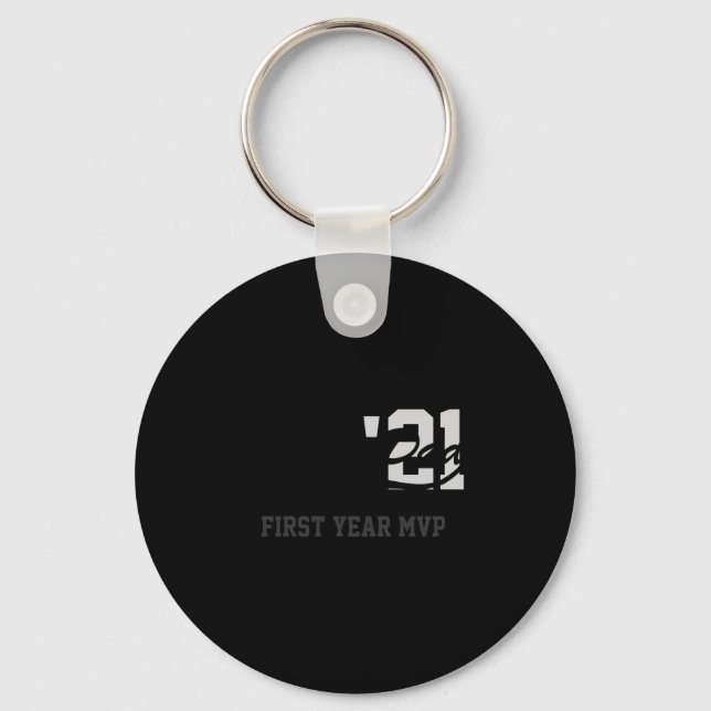 Rookie Dad First Year Mvp Srty T Shirt  Key Ring (Front)