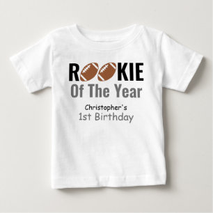 Rookie Football 1st Birthday Baby T-Shirt