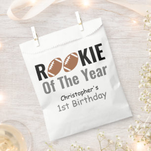 Rookie Football 1st Birthday Favour Bags