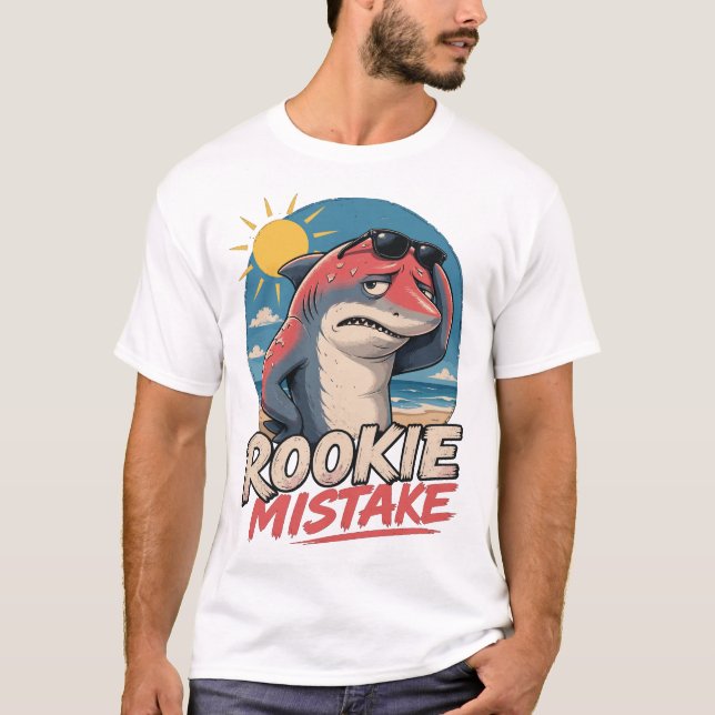 Rookie Mistake - Beach Shark T-Shirt (Front)