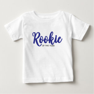 Rookie of the Year 1st Bday Baseball Baby T-Shirt