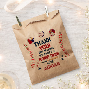 Rookie of the Year 1st Birthday Baseball  Favour Bags