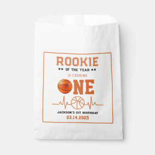 Rookie of the Year 1st Birthday Basketball  Favour Bags
