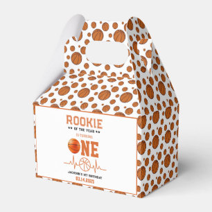 Rookie of the Year 1st Birthday Basketball  Favour Box