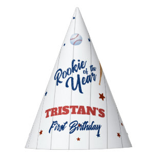 Rookie Of The Year 1st Birthday  Party Hat