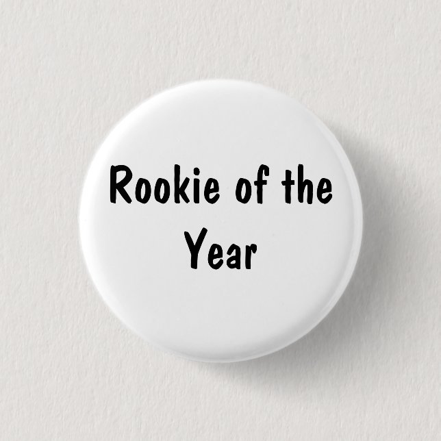 Rookie of the Year 3 Cm Round Badge (Front)