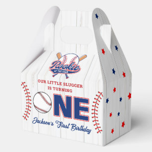 Rookie of the Year Baseball 1st Birthday Favour Box