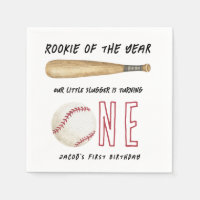Rookie of the Year Baseball 1st Birthday Party