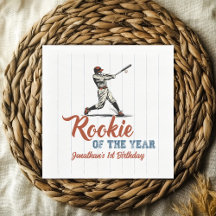 Rookie of the Year Baseball 1st Birthday Party