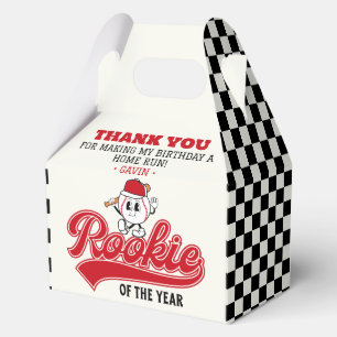 Rookie Of The Year Baseball Birthday Party Custom Favour Box
