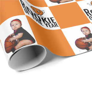 Rookie Of The Year Basketball Birthday Customised Wrapping Paper