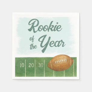 Rookie of the Year Football  Napkin